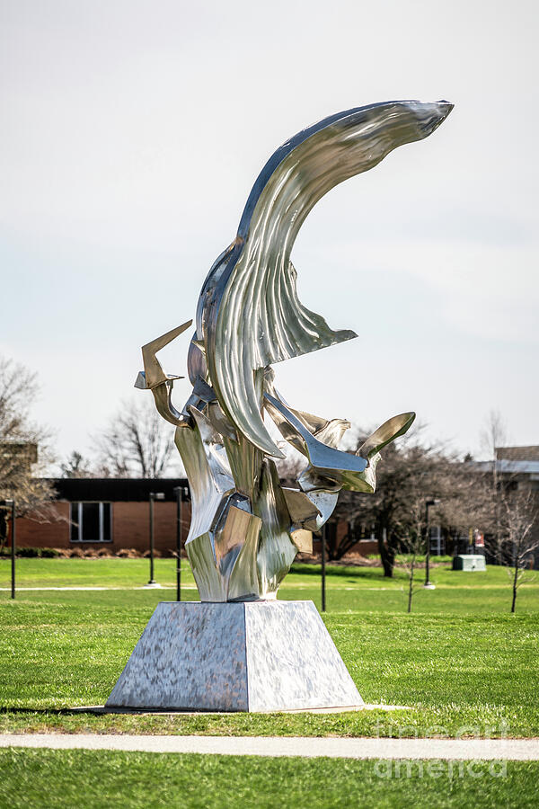 Indiana Valparaiso University Richard Hunt Sculpture Photograph by Paul Velgos