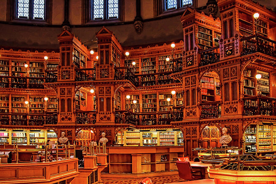 Inside the library of the Parliament, Ottawa Photograph by Tatiana Travelways
