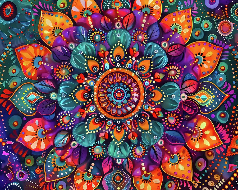 Intricate_mandala_pattern_No 2 Digital Art by Andre Petrov