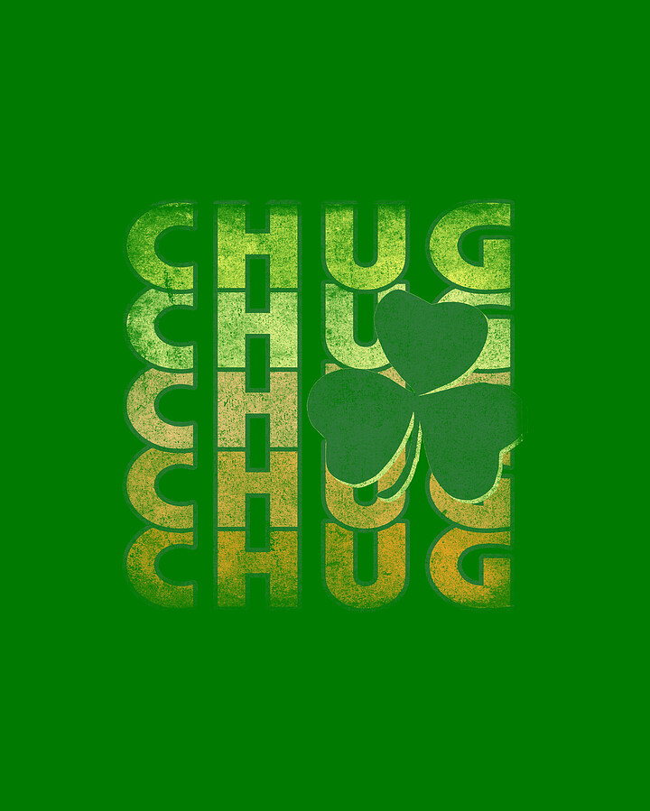 Irish Chug Retro Digital Art by Flippin Sweet Gear