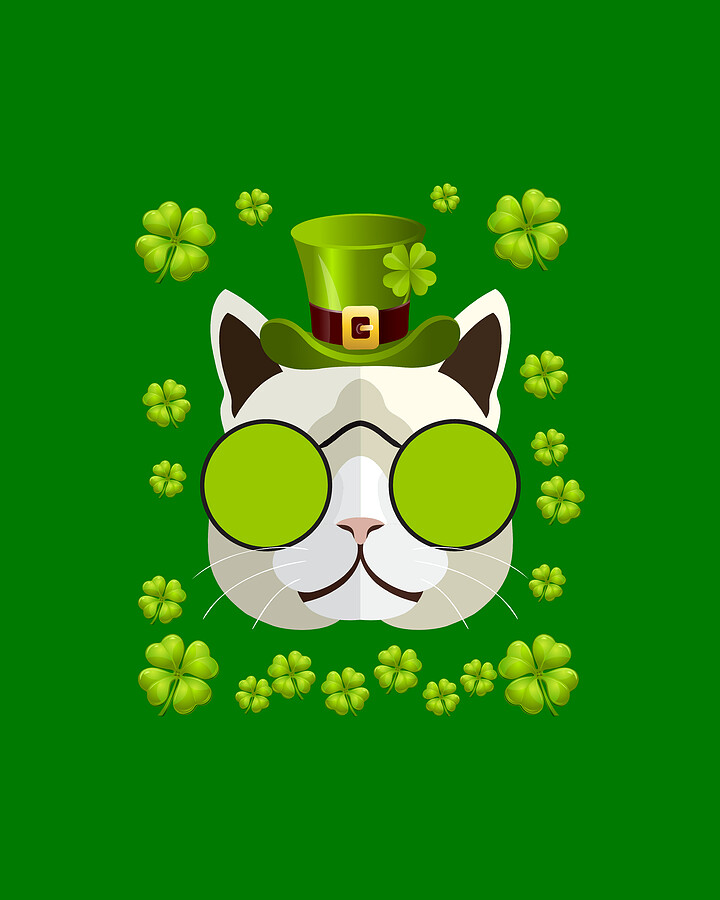 Irish Leprechaun Cat Digital Art by Flippin Sweet Gear