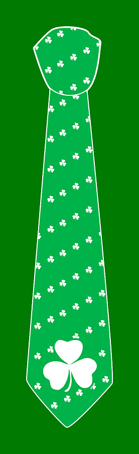 Irish St Patricks Tie Digital Art by Flippin Sweet Gear