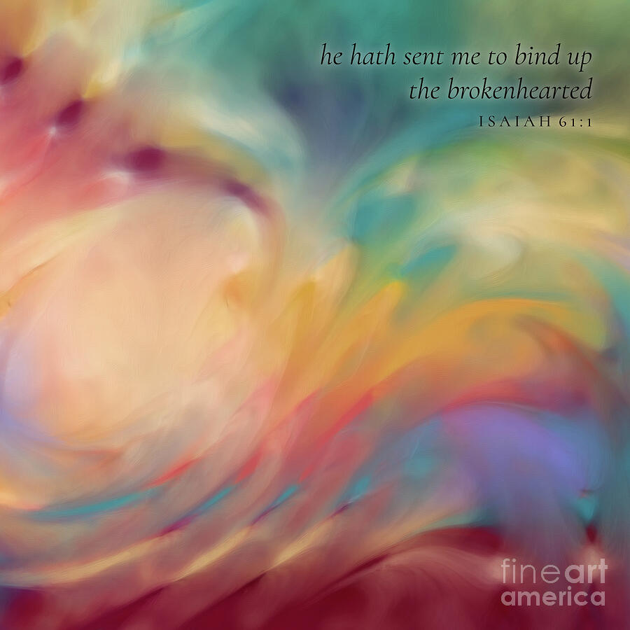 Isaiah 61 1 Square Christian Art, Good Tidings Painting by Mark Lawrence
