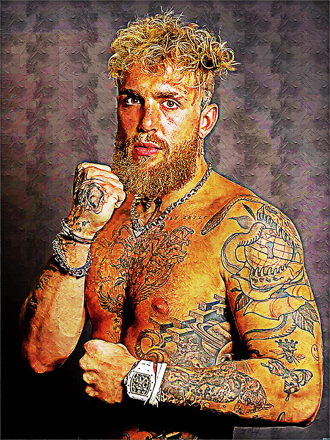 Boxing Day, JAKE PAUL Digital Art by Gradify Creations