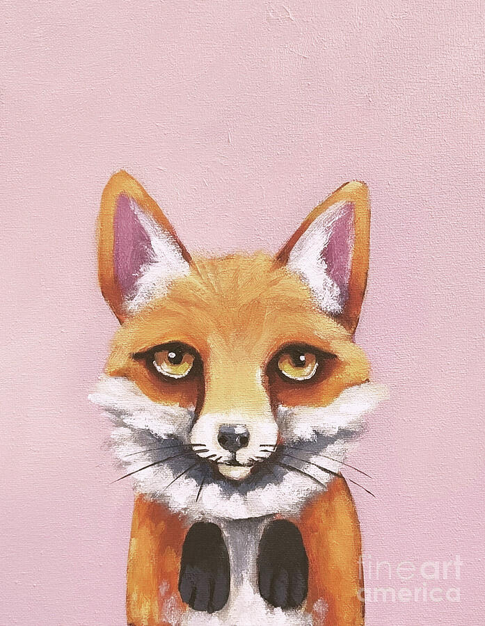 Jax the Fox Painting by Lucia Stewart