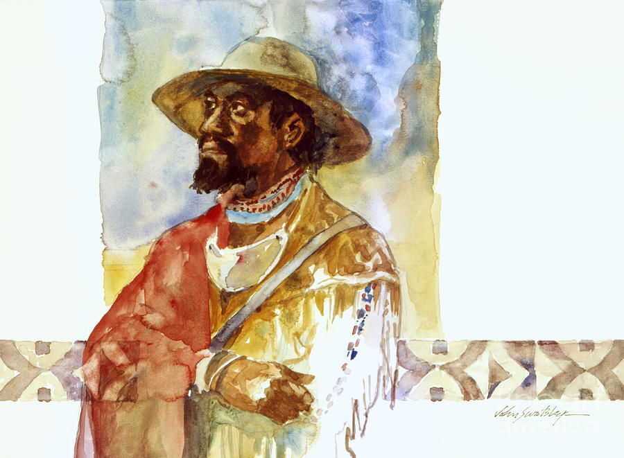 Jean Baptiste Pointe Dusable - Founder of Chicago Painting by John Swatsley