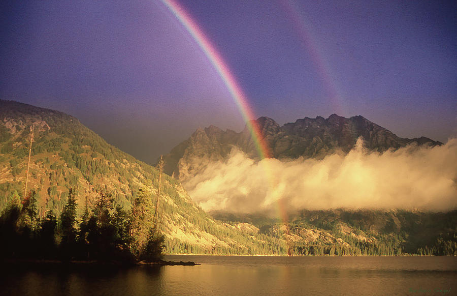 Jenny Lake Rainbow Photograph by Barbara Siegel