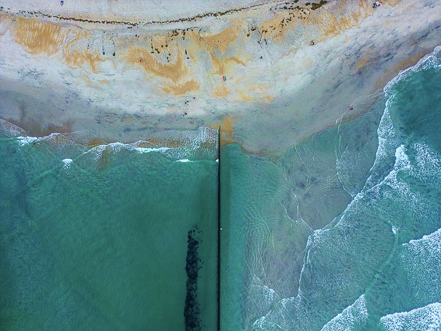 Jetty wall Photograph by Oceanic SkyView