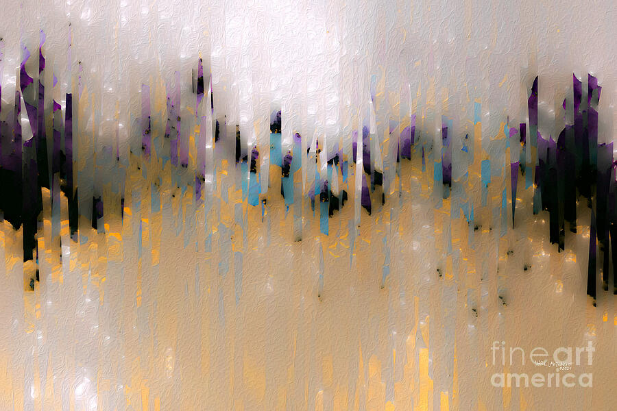 Job 37 22. Golden Splendor Painting by Mark Lawrence