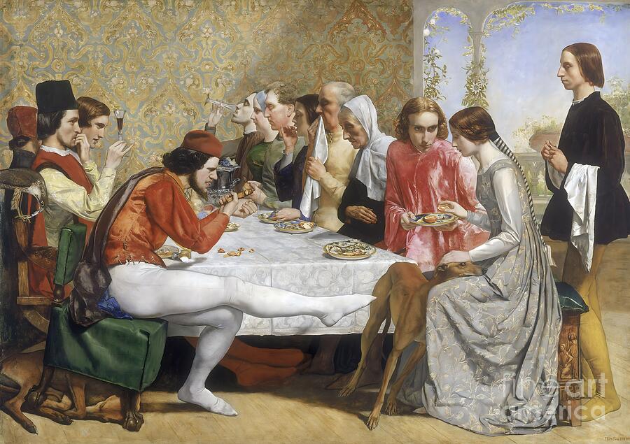 Isabella by Millais, Pre-Raphaelite painting