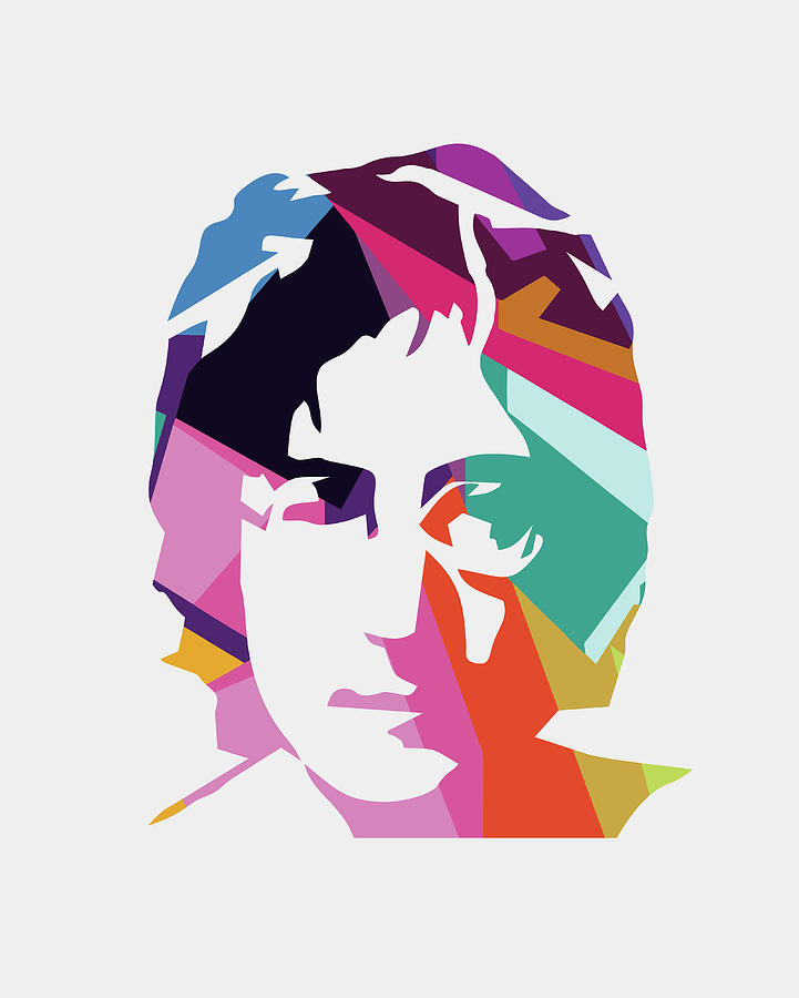 John Lennon 3 POP ART Digital Art by Ahmad Nusyirwan - Metal Posters