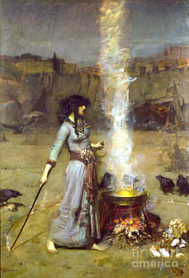 The Magic Circle by John William Waterhouse