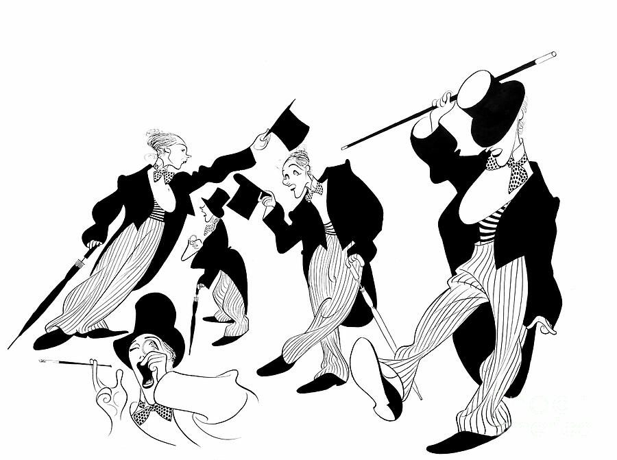 Julie Andrews Performs Burlington Bertie Drawing by Al Hirschfeld