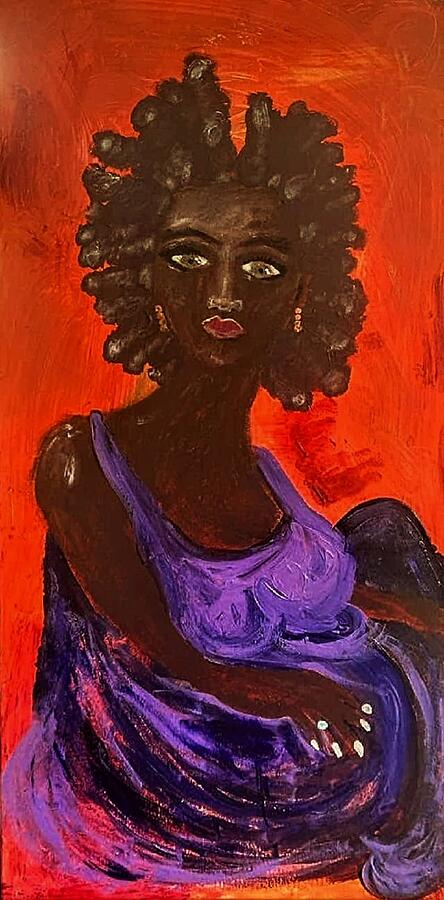 Kadidia Painting by Stacey Torres