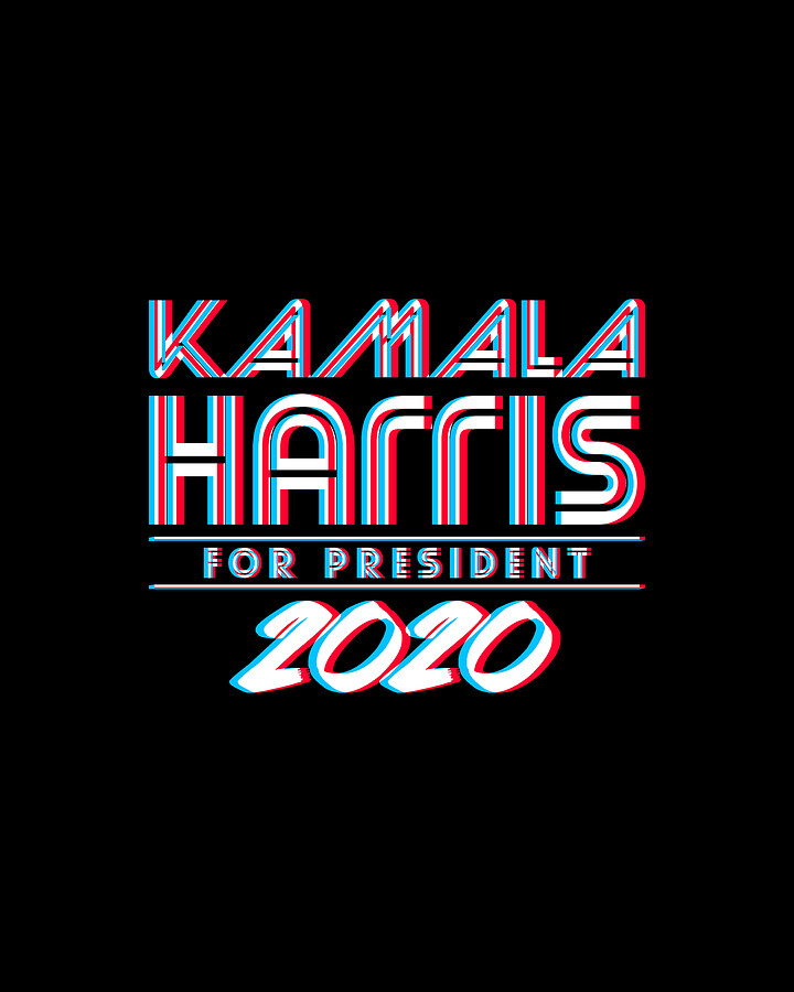 Kamala Harris For President 2020 3D Digital Art by Flippin Sweet Gear