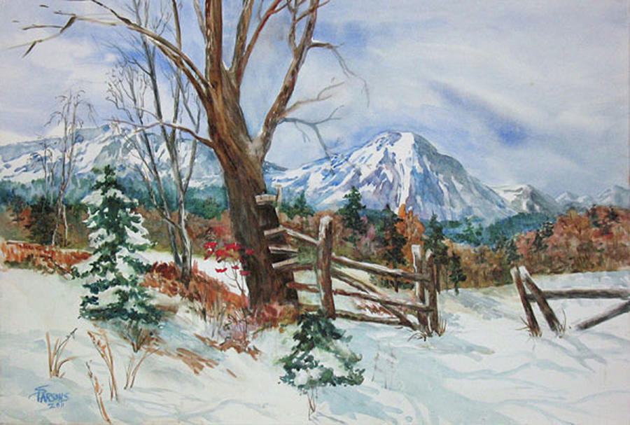 Kathys View of the Western Slope Painting by Sheila Parsons