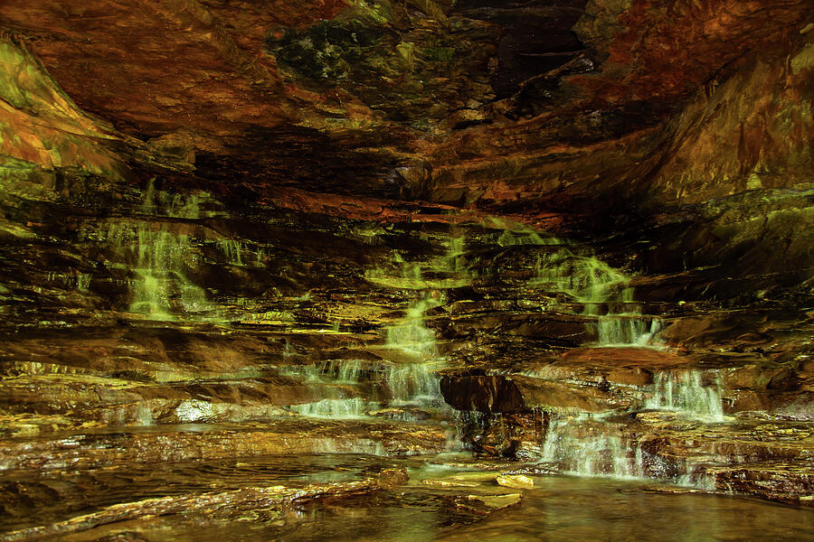Kentucky Cavern Waterfall 02 Photograph by Flees Photos