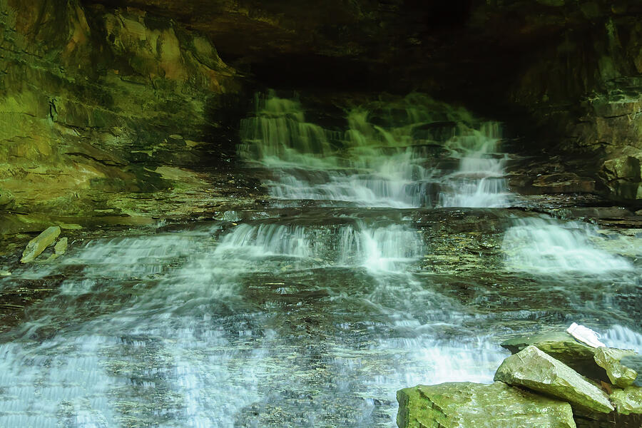 Kentucky Cavern Waterfall  03 Photograph by Flees Photos