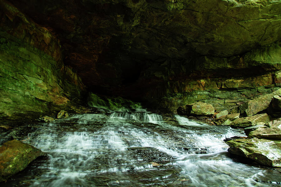 Kentucky Cavern Waterfall  05 Photograph by Flees Photos