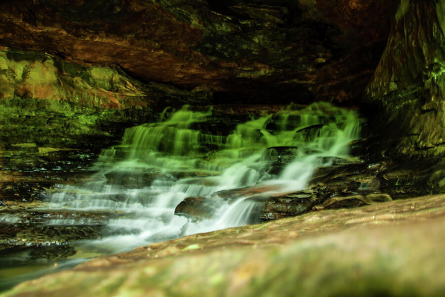 Kentucky Cavern Waterfall  06 Photograph by Flees Photos