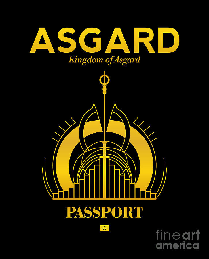 Kingdom of Asgard Passport Digital Art by Kirania Finest
