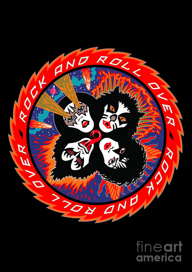 KISS Band Classic Rock Icon Design Digital Art by Kirania Finest