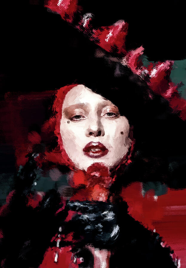 Lady Gaga - Abracadabra Digital Art by Gradify Creations