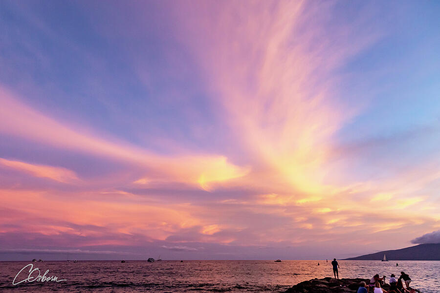 Lahaina Sunset One Evening 2 Photograph by Charlie Osborn