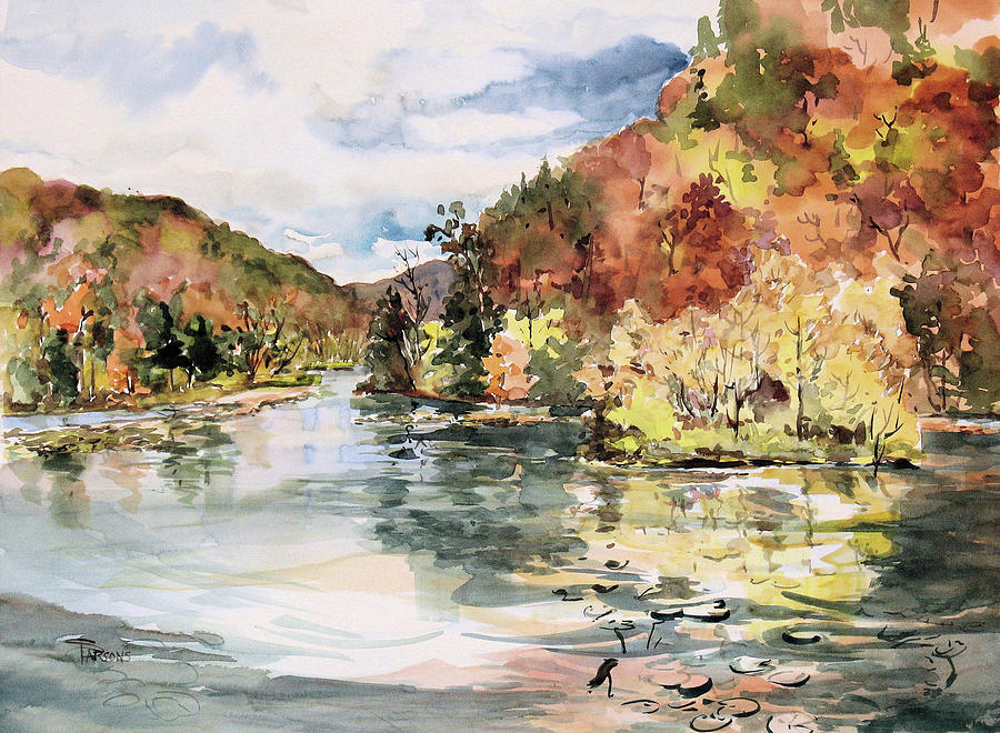 Lake Leatherwood #2 Painting by Sheila Parsons