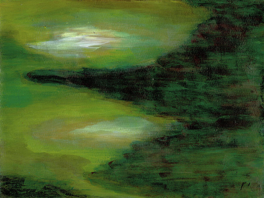 Lamda #1 Abstract Wall Art Painting by Sensory Art House