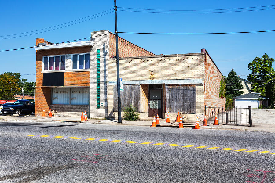 Law Offices And Boarded Up Shop Mount Greenwood Chicago Stevegeer