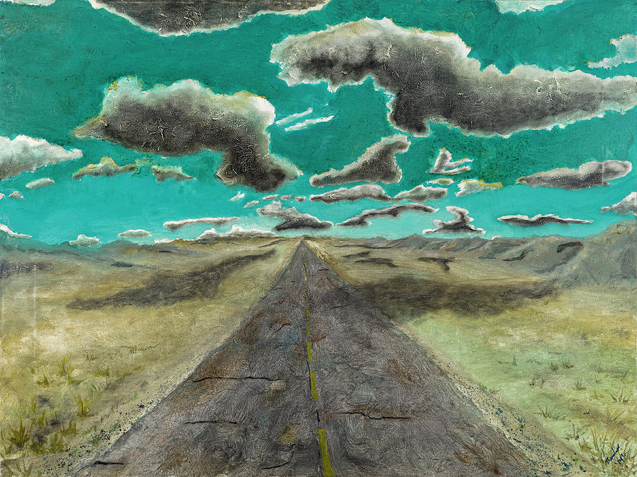 Leaving Golf God National Painting by Randall Coleman