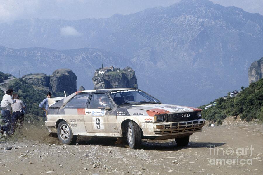 Legendary iconic racing car WRC Acropolis Rally 1982 Audi Quattro A1 ...