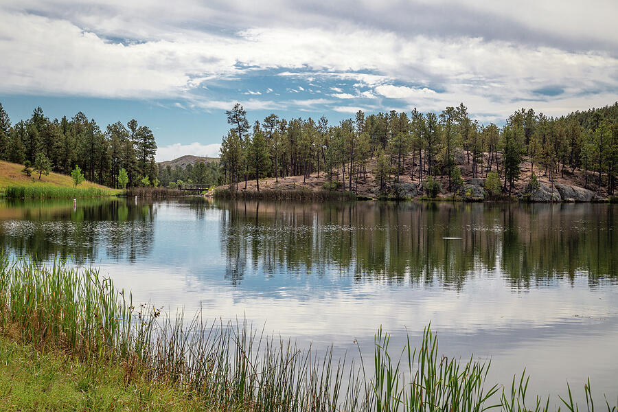 Tranquil Forest Lake Reflection Photograph - Legion Lake by Cindy Robinson