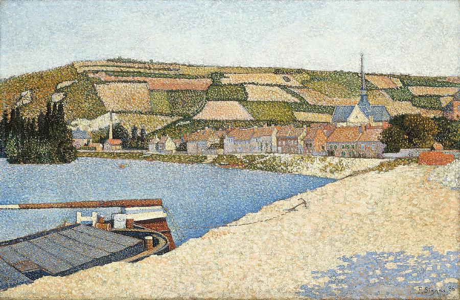Les Andelys, Cote d'Aval. Paul Signac, French, 1863-1935. by Paul Signac