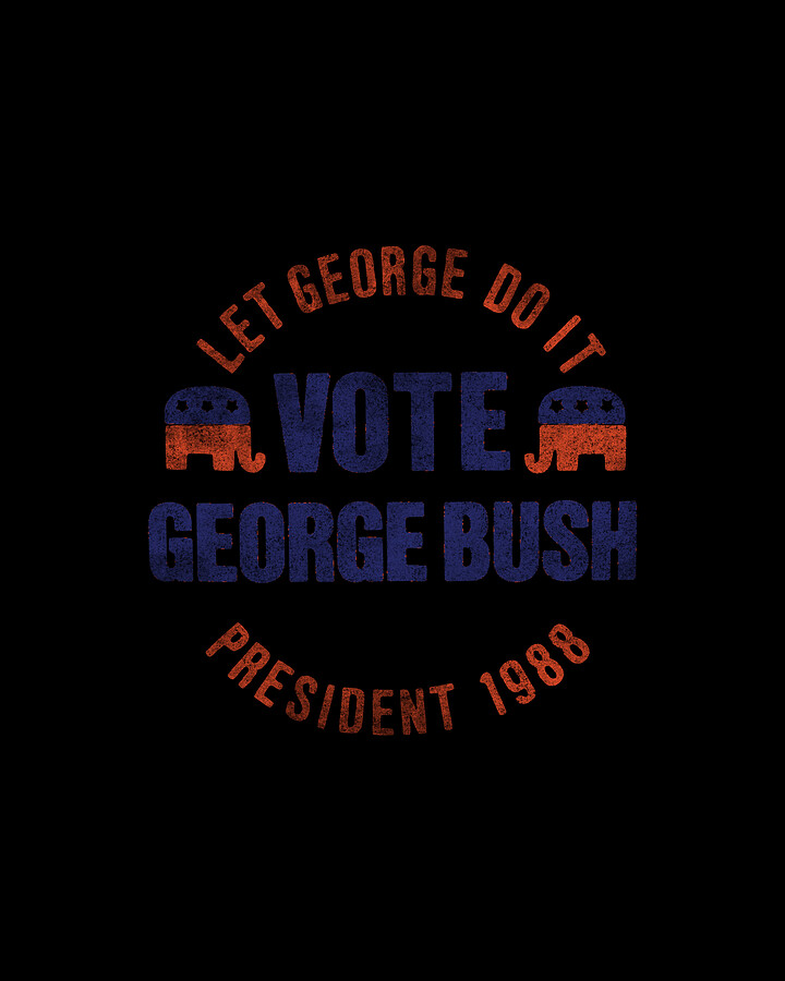 Let George Do It 1988 Retro Digital Art by Flippin Sweet Gear