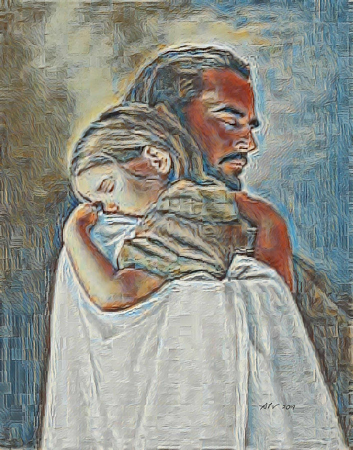 let The Little Children Come To Me... Digital Art by Antonios Valamontes