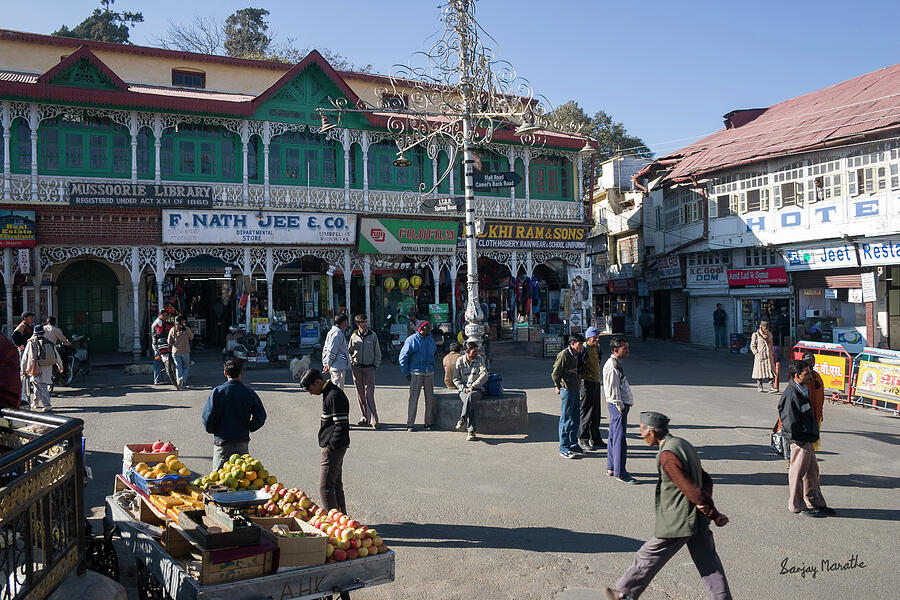 Library Bazaar, Mussoorie Photograph by Sanjay Marathe