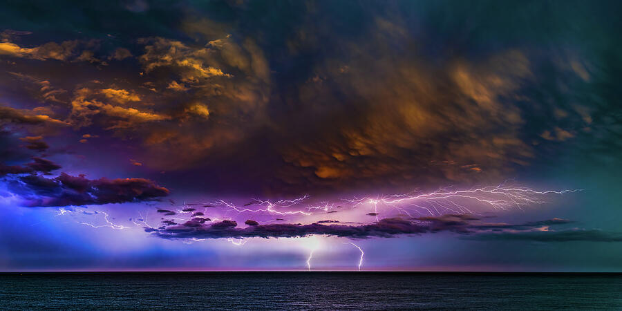 Lightning Storms Mazatlan Mexico Photograph by Tommy Farnsworth