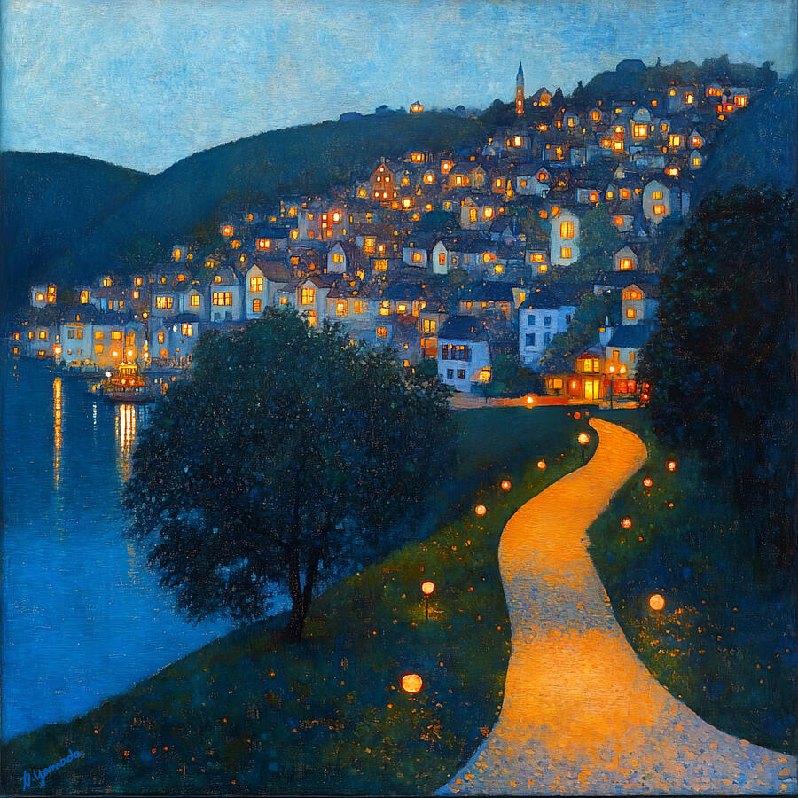 Lights Along the Shore by Kaoru Yamada