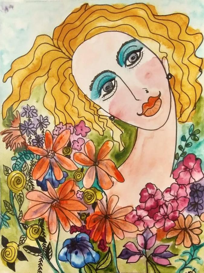 Liliths Secret Painting by Stacey Torres