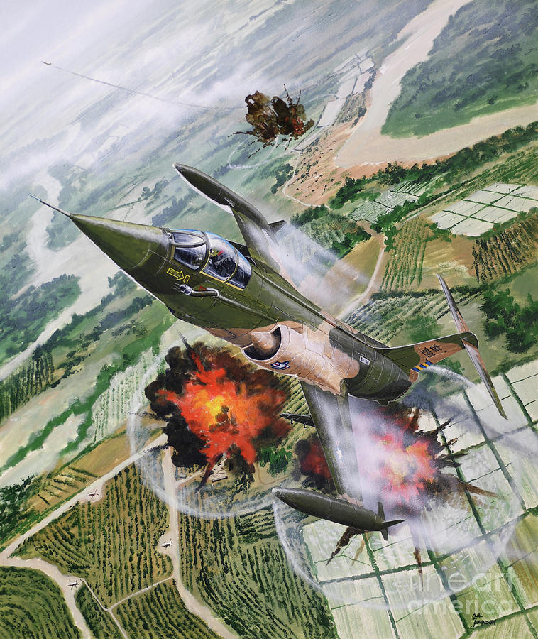 Lockheed F-104 Starfighter Painting by Steve Ferguson