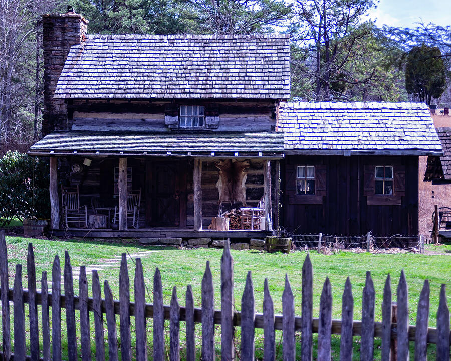 Log Farm Home Photograph by Flees Photos