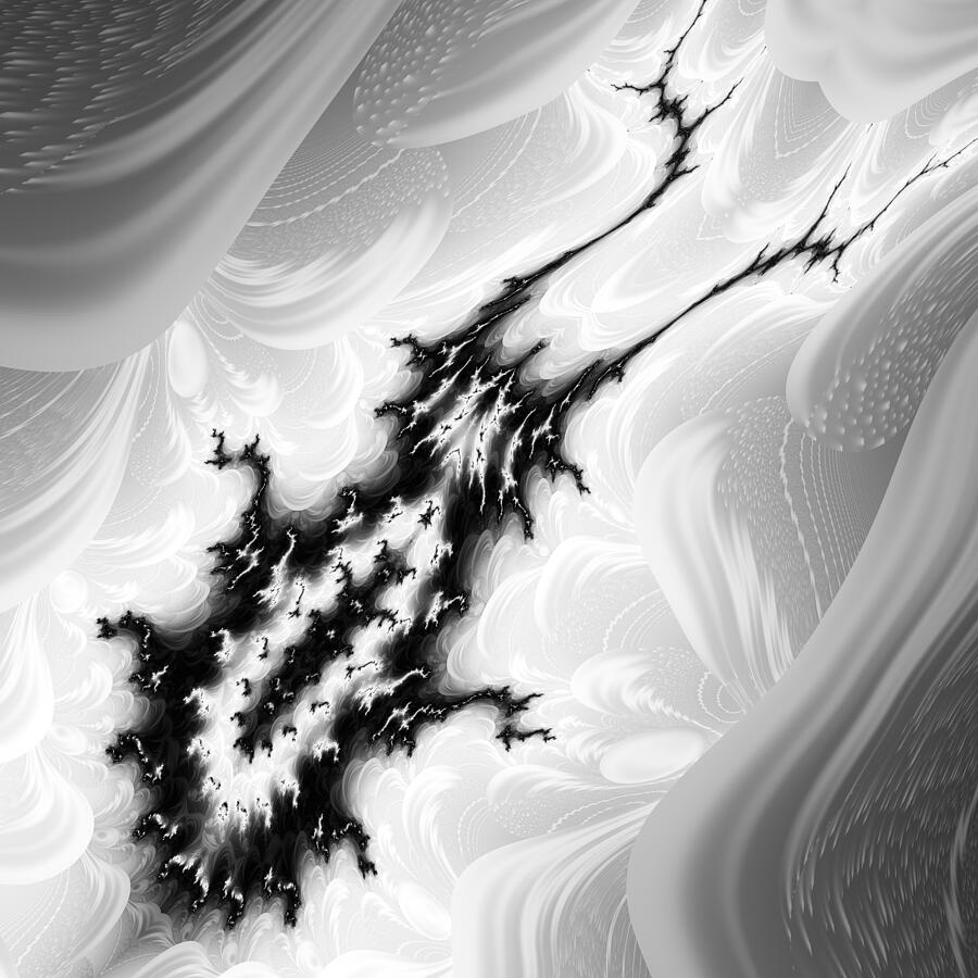 Fractal Lightning Patterns Digital Art - Longhorn by Vic Eberly
