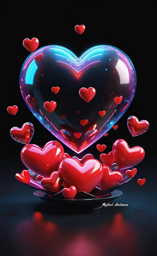 Love is in the Air Mixed Media by Rafael Salazar