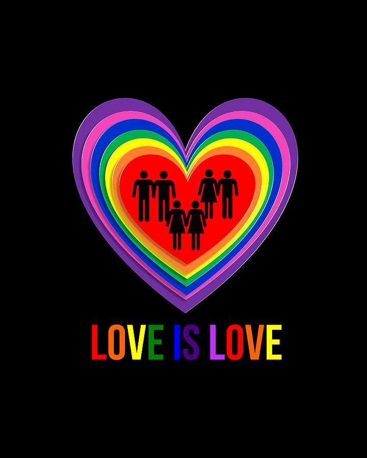 Love Is Love LGBTQ Digital Art by Flippin Sweet Gear