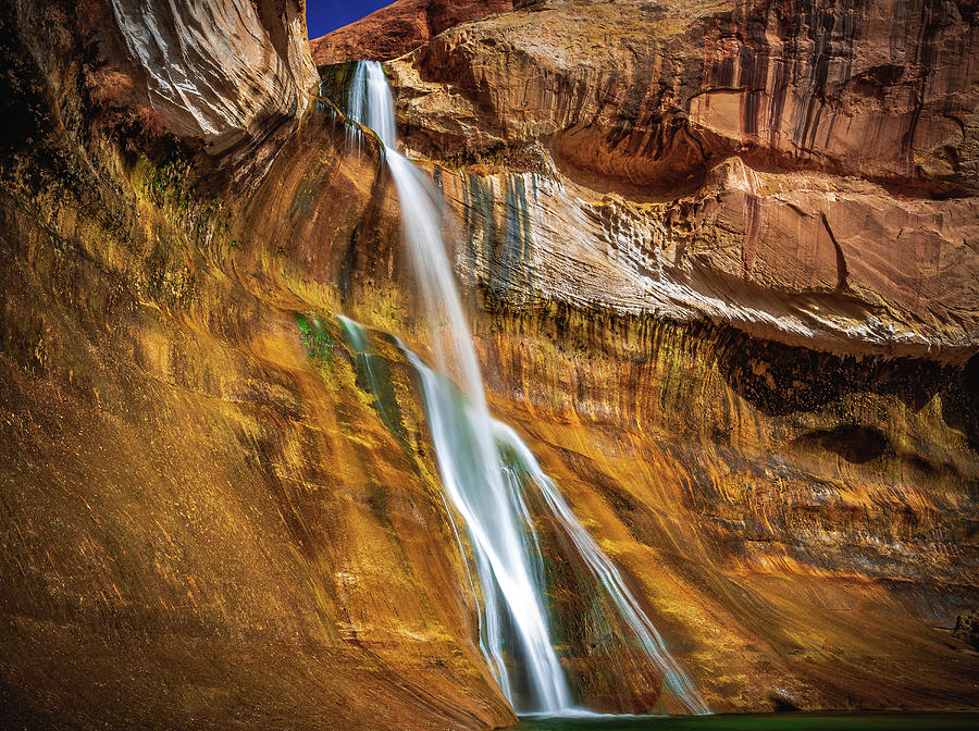 Lower Calf Creek Falls, Utah - Side View Photograph by Abbie Warnock