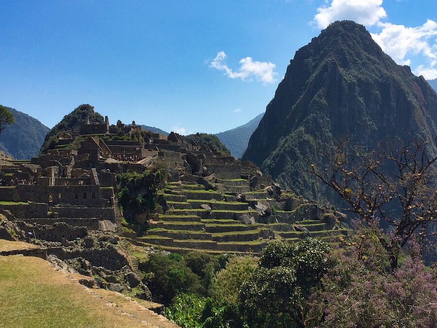 Machu Picchu in Perus Mountain Ridge Photograph by Travel Essayist