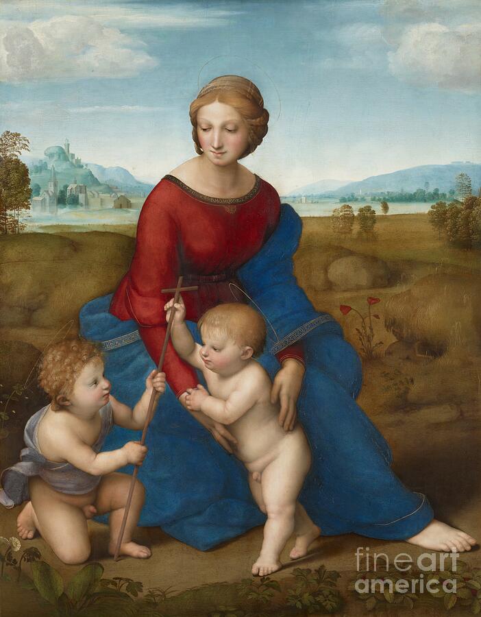 Madonna in the Meadow, Raphael, 1505-1506 - religious art print