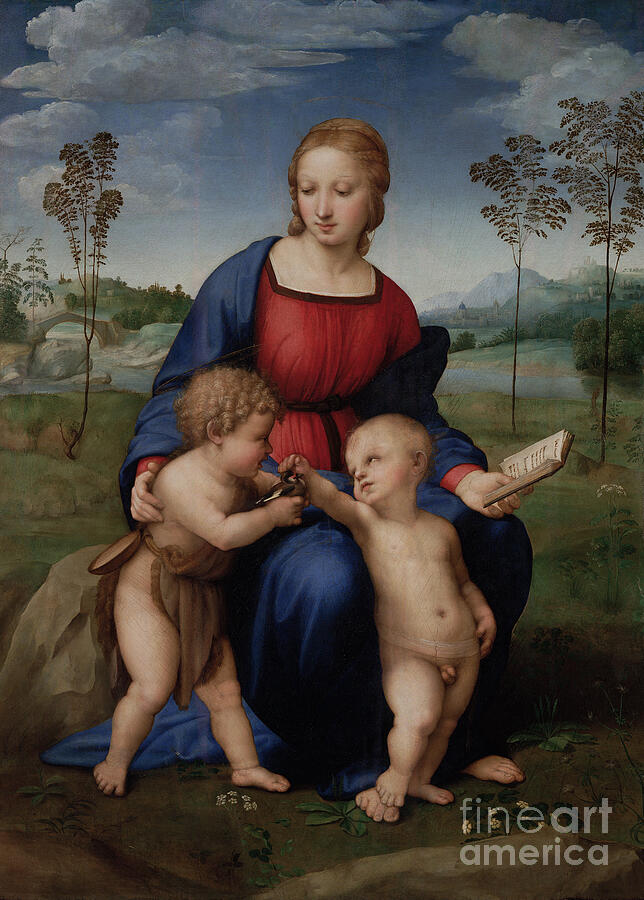 Madonna of the Goldfinch, Raphael, 1505-1506 - religious art print